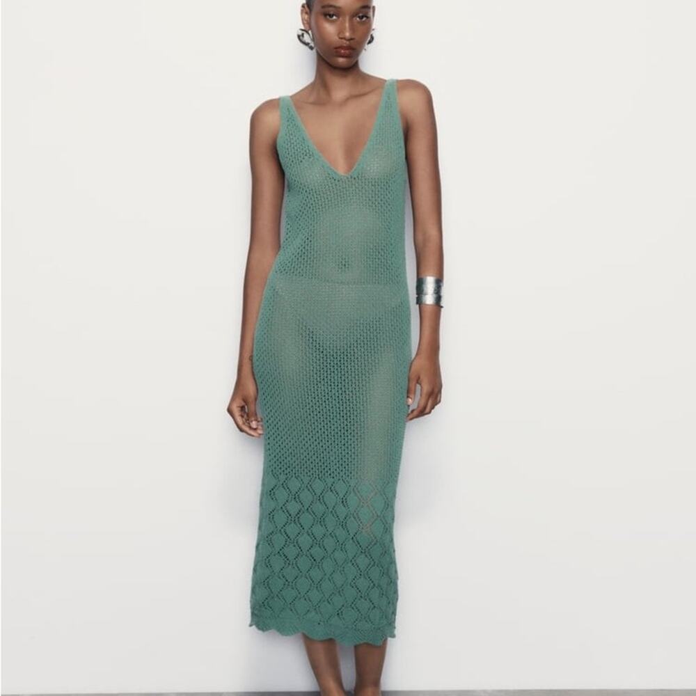 ZARA STRAPPY CHENILLE DRESS